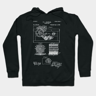 Cotton Gin patent / cotton engine blueprint Hoodie